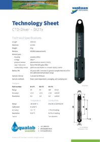 CTD-Diver Specification Sheet (AUS)