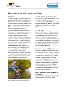 Hydrolab HL4 Technical Note - QA & QC
