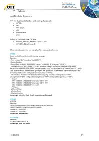 OTT NetDL Data Formats