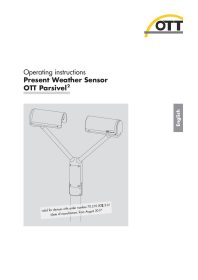 OTT Parsivel-2 User Manual (with screen heating)