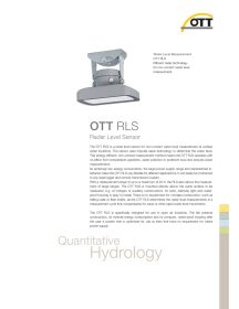 OTT Radar Level Sensor Brochure (AUS)