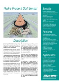 Hydra Probe II Soil Sensor Brochure - AUS