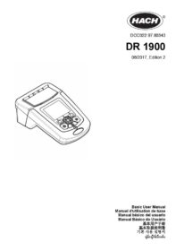 DR1900 Portable Spectrophotometer User Manual 