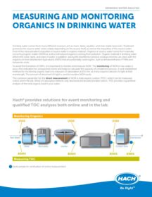 UVAS plus sc Using Organics in Drinking Water