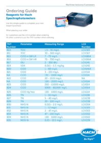 DR3900 Spectrophotometer Ordering Guide