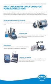 DR3900 Spectrophotometer Laboratory Quick Guide