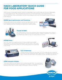 DR6000 Spectrophotometer Quick Guide for Food Applications
