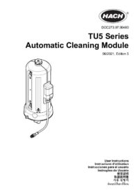 TU5400 Automatic Cleaning Module User Manual - AUS
