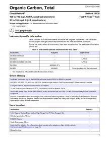 Organic Carbon HR, Total (TOC), (Method 10128), TNT
