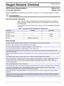 Oxygen Demand, Chemical-Reactor Digestion ULR Method 10211, TNTplus™ 820