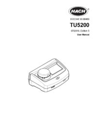 TU5200sc Turbidimeter User Manual - AUS