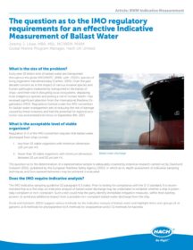 Ultraturb sc Measurement of Ballast Water