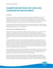 2100Q Calibration Methods for Low Level Turbidity Measurement