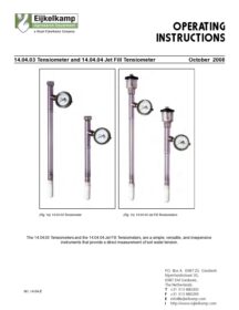Eijkelkamp Tensiometer (14.04) - User Manual 