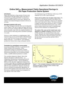 UVAS plus sc Using SAC254 Measurement Yields Operational Savings in  the Paper Production Ozone System