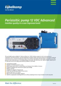 Eijkelkamp Peristaltic Pump (12 VDC) - Brochure