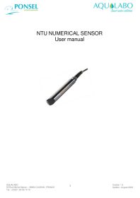 User Manual Turbidity digital sensor NTU