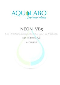 User manual Portable Handheld Sludge dectection NEON VB